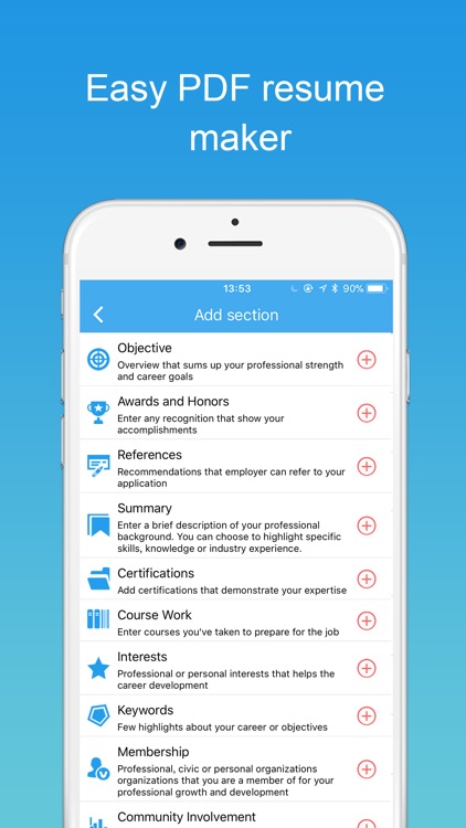 Resume Builder with PDF maker screenshot-3