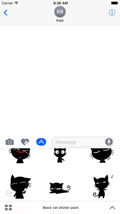 Black cat sticker pack screenshot-3