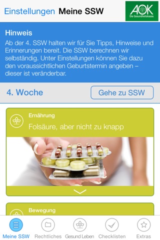 AOK Schwanger - Gesund Leben screenshot 2