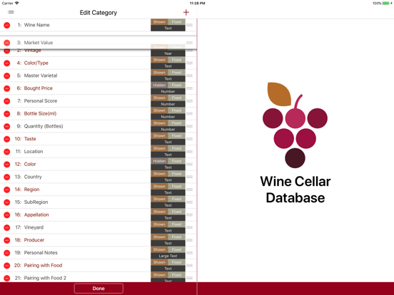 Wine Cellar Database  - search and manage your delectable vino winery finder. Rate, track and share your wines screenshot