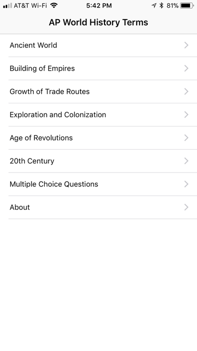 How to cancel & delete AP World History Terms from iphone & ipad 1