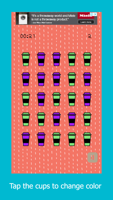 Colored Coffee Cups screenshot 2