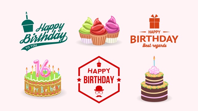 Birthday iMessage Sticker App(圖2)-速報App