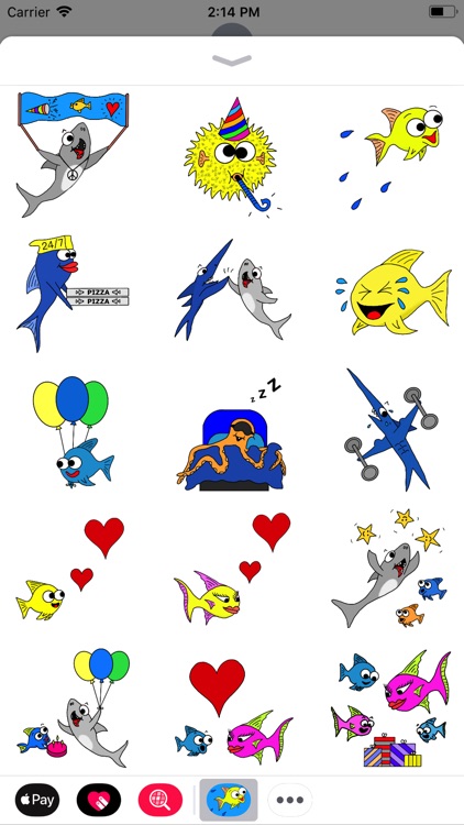 PartyFishLove Sticker Pack