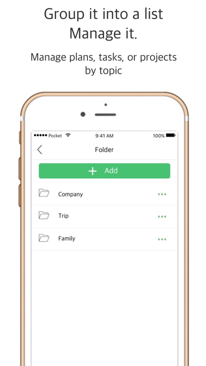 PocketRemember: ToDo list