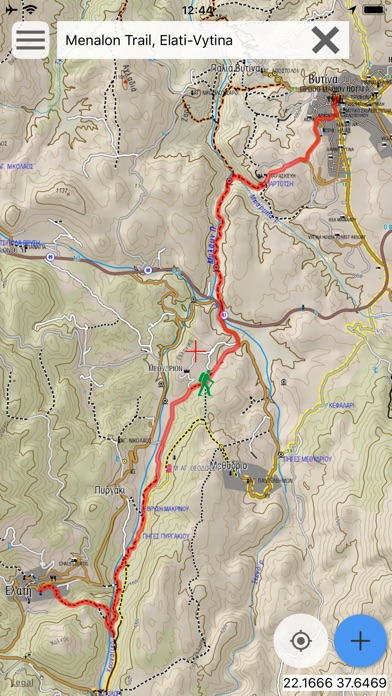 Menalon Trail topoguide screenshot 3