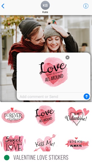 Valentine Love Stickers