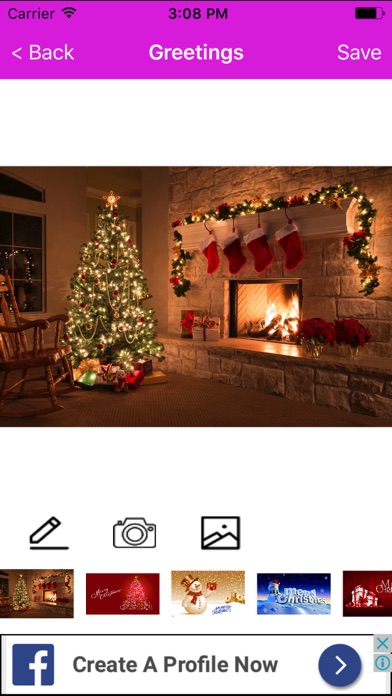 How to cancel & delete Christmas Greeting Cards Maker Booth For Wishes from iphone & ipad 1