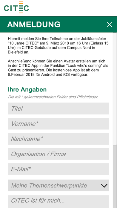 CITEC APP screenshot 3