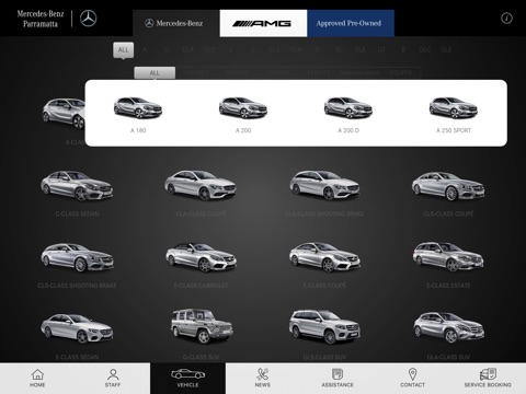 MercedesBenz Parramatta iPad screenshot 2