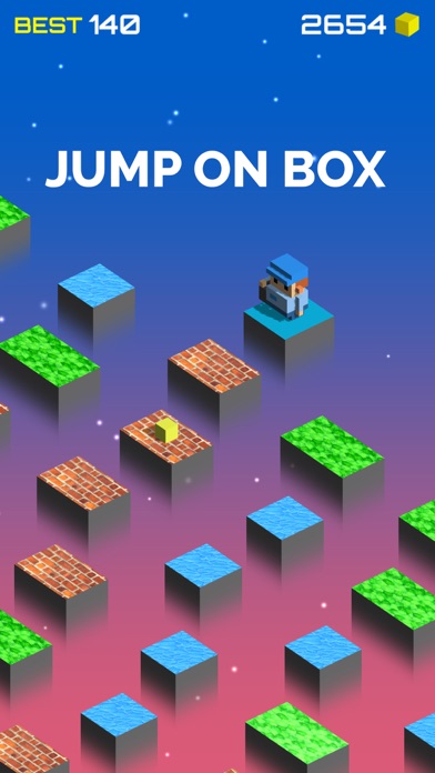 Jump On Box - Fun Sky Jumpman Screenshot 1