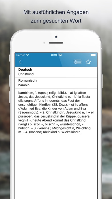 Wörterbuch Sursilvan screenshot 3