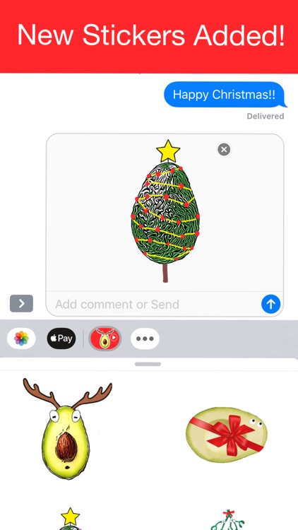 Avocado Christmas Stickers screenshot-3