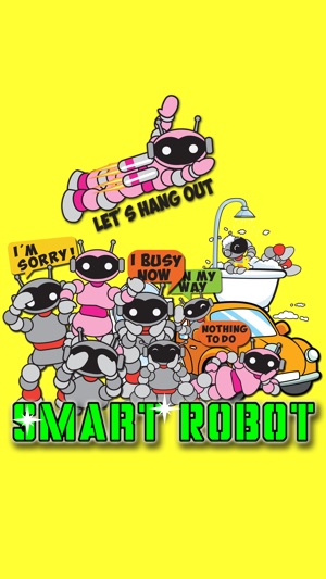 Smart Robot Animated Sticker