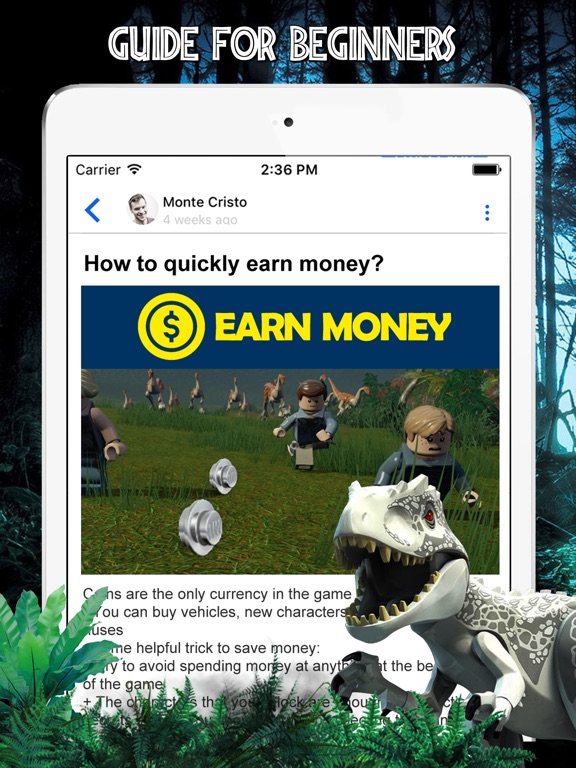 Cheats for LEGO Jurassic World AppRecs