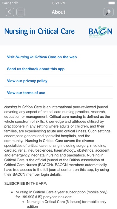 Nursing In Critical Care screenshot 3