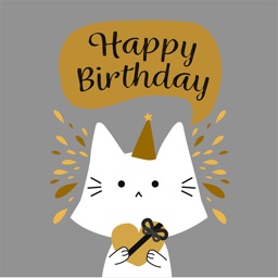 Birthday Card - Best Wishes with Cute Animals