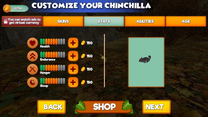 Furry Chinchilla Animal Sim
