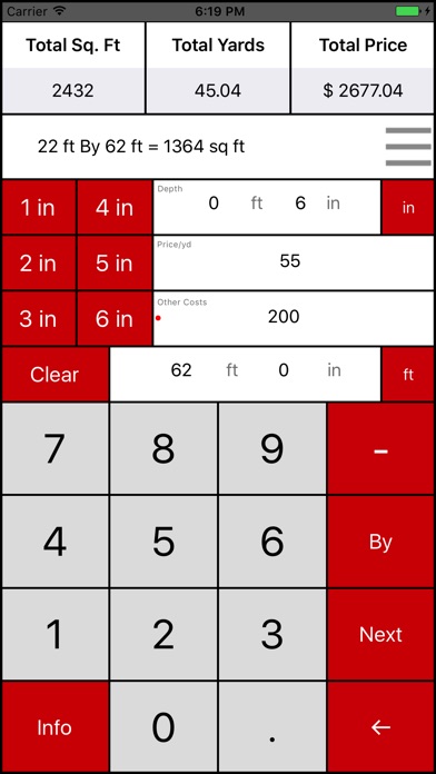 Material Estimator screenshot 2