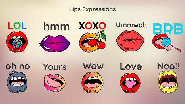 Kiss Lips Dirty Sticker Emojis(圖2)-速報App