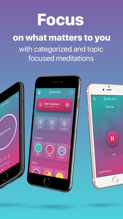 Welzen: meditation to relax, focus & sleep better