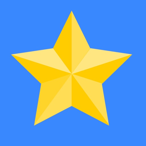 Yellow Star, Shiny Star - Yellow Star - Sticker