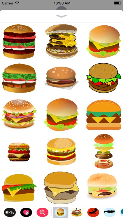 Heavenly Hamburger Stickers