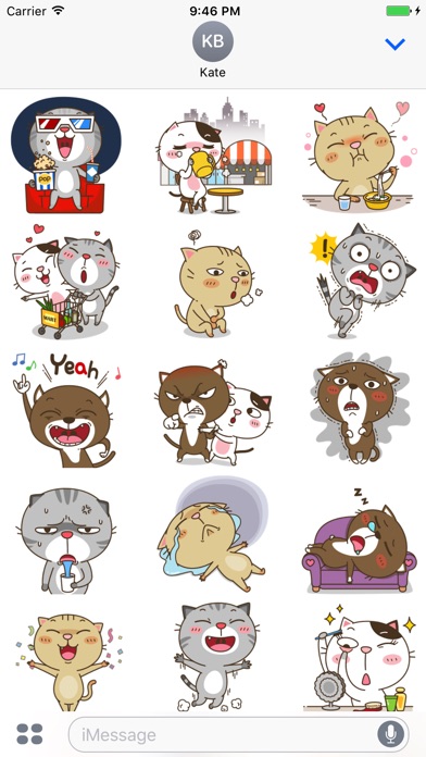 Animated Emoticat Stickers screenshot 2