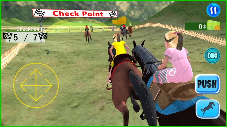 Mountain Horse Rider Race screenshot-3