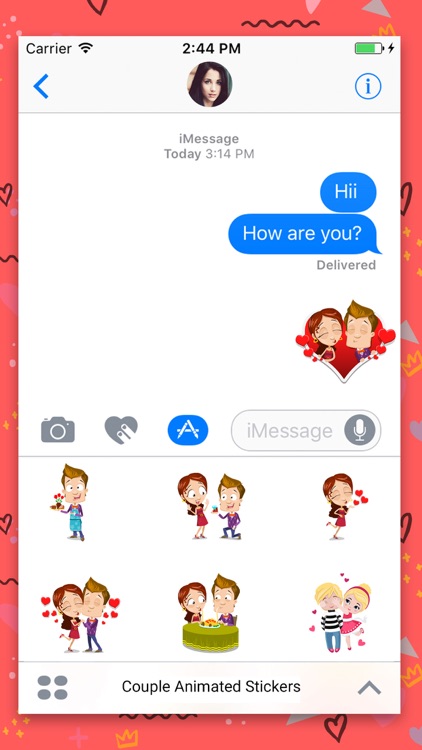 Love Couple Animated Stickers