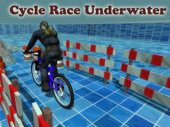 水中の自転車レースのおすすめ画像1