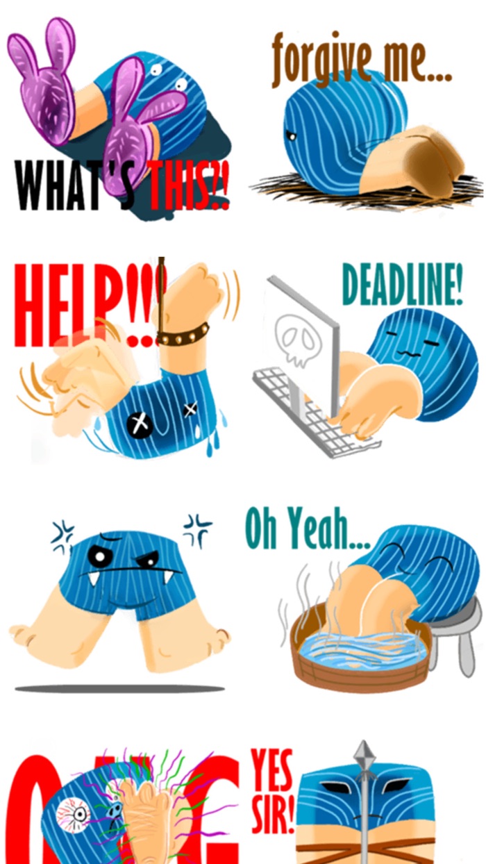 Super Pants Stickers