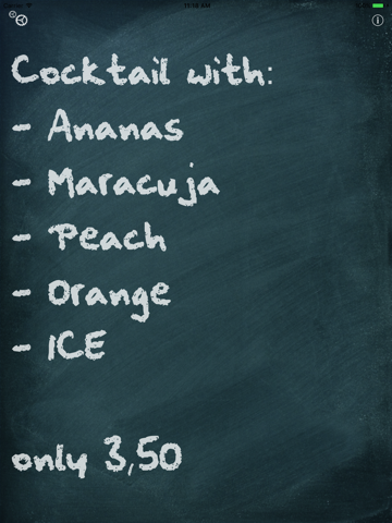 Promotion Blackboard - náhled