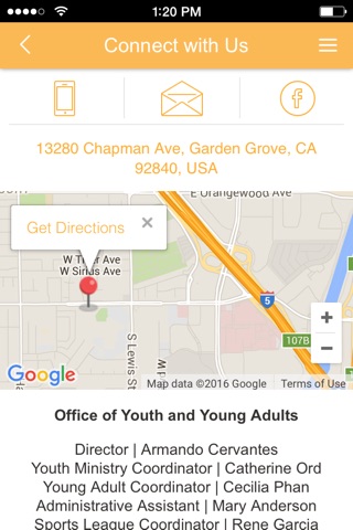 Orange Youth & Young Adults screenshot 2