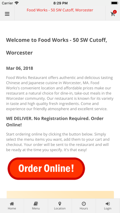 How to cancel & delete Food Works Worcester from iphone & ipad 1