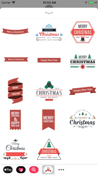 Merry Christmas stickers emoji screenshot 3