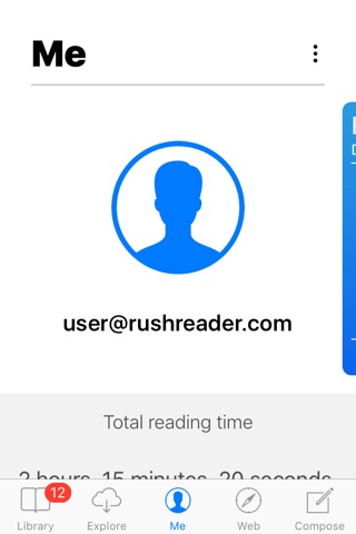 Reading with RushReader screenshot 3