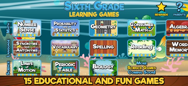 Sixth Grade Learning Games SE(圖1)-速報App