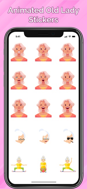 Old Lady Stickers Animated(圖2)-速報App