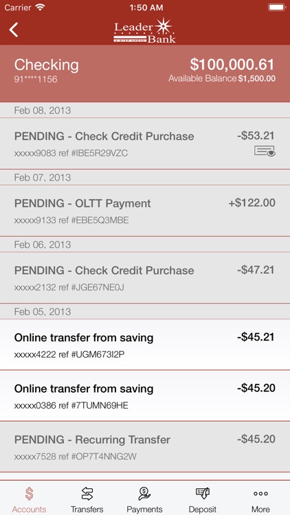 Leader Bank Mobile Banking screenshot-3
