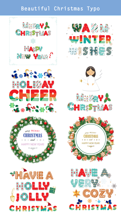 How to cancel & delete Christmas Lettering Stickers . from iphone & ipad 2