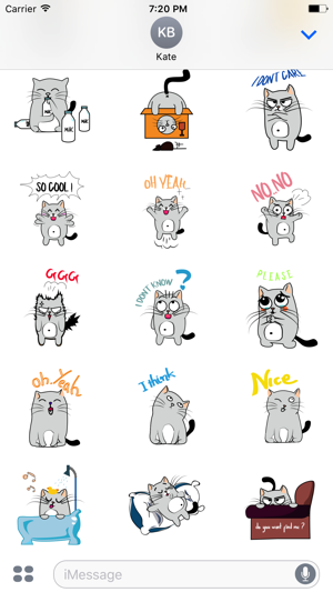 Cute Cats emoji for iMessage(圖2)-速報App