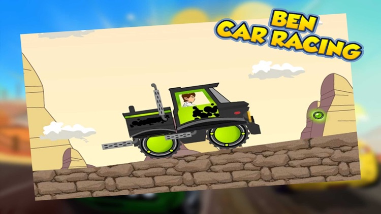 Car Green Alien Ben Super 10 Hero Racing