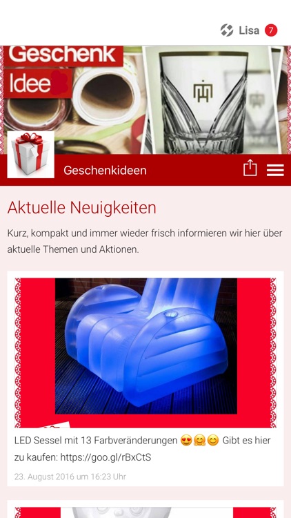 Geschenkideen App