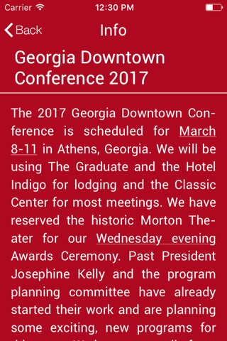 Georgia Downtown Conference screenshot 4