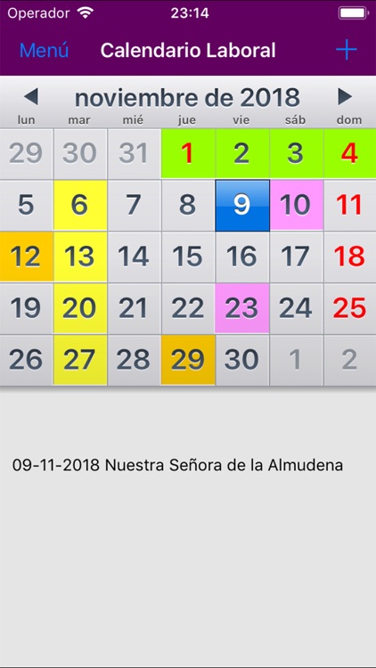 Calendario Laboral España 2019