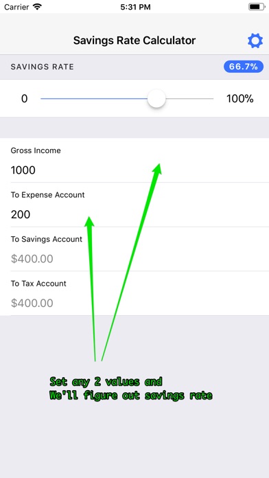Savings Rate Calculator screenshot 2