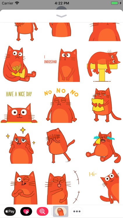 Red Cat Animated Stickers