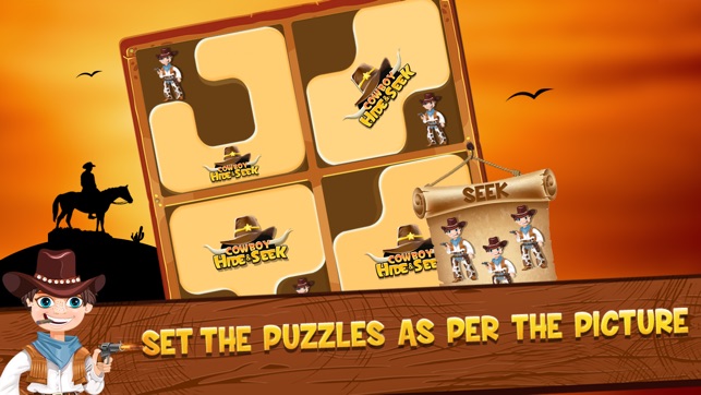 CowBoy Hide & Seek Puzzle(圖1)-速報App