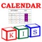 KIS Calendar is part of a suite of apps used to teach children and adults who are visual learners and who need a little extra help